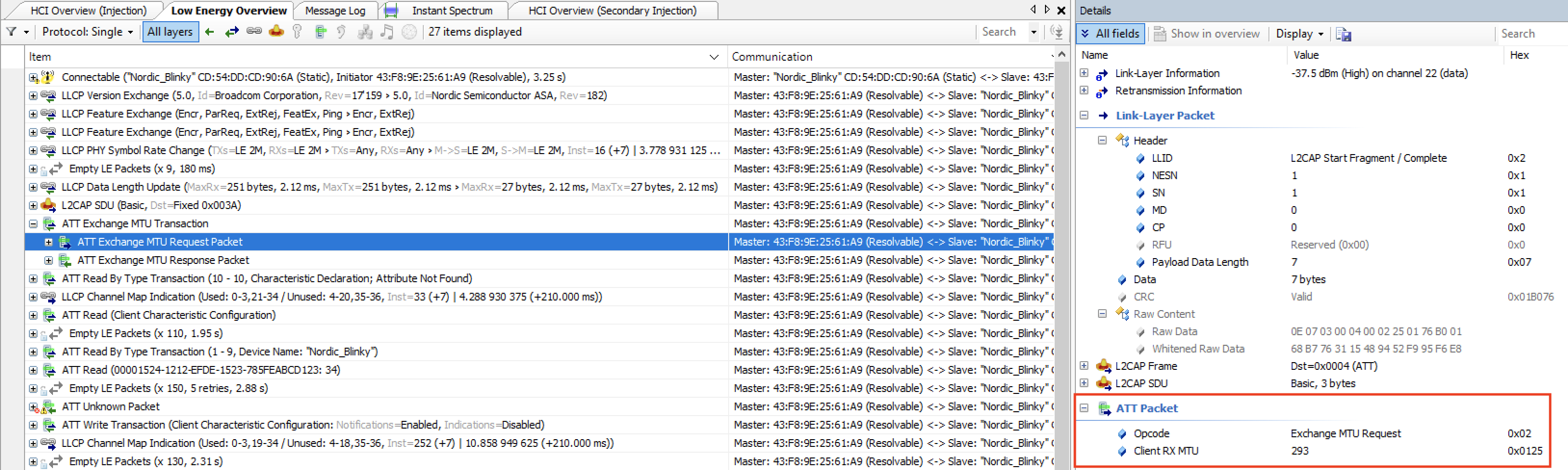 Exchange MTU request from iPhone with value 293