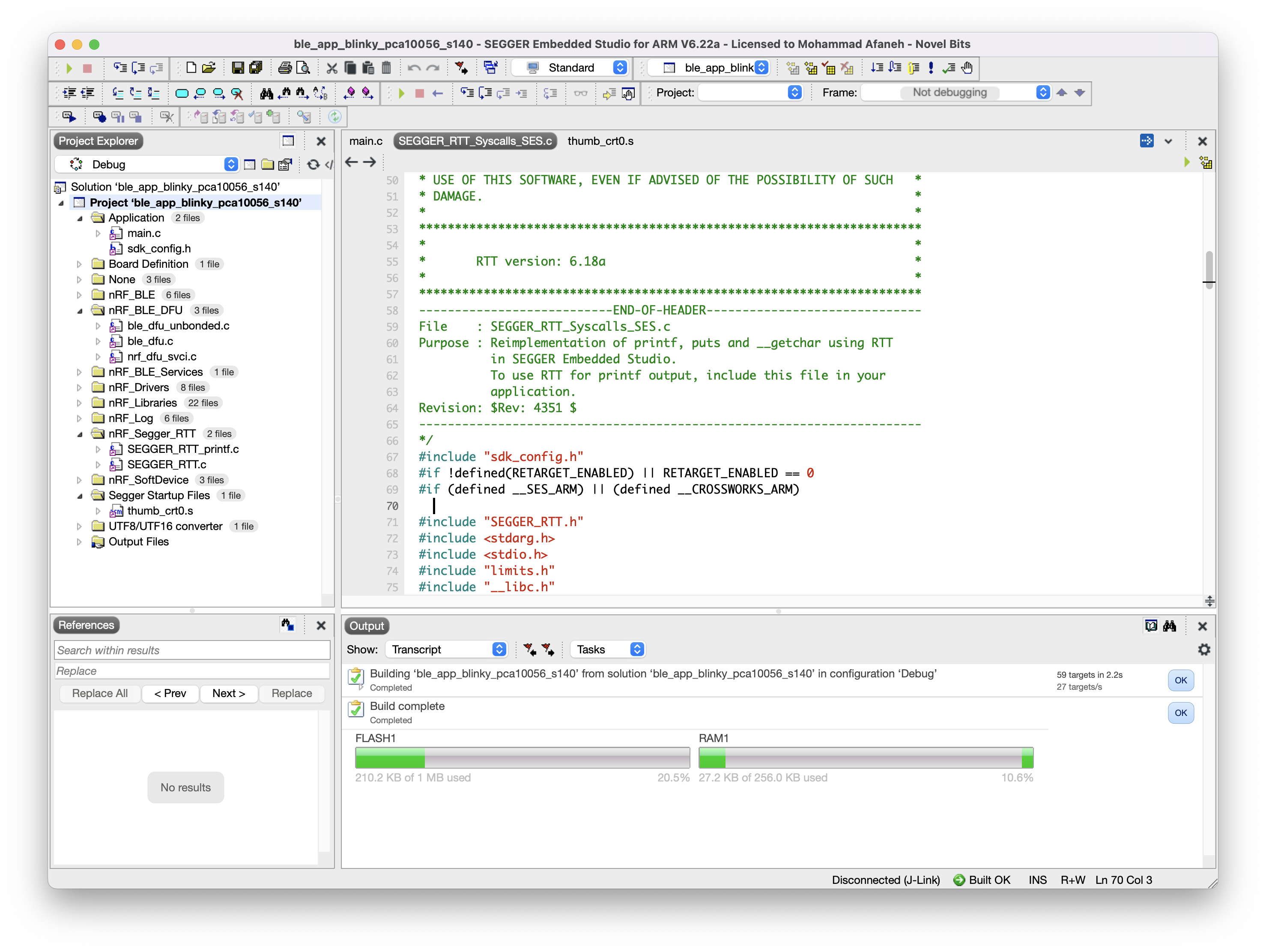 Successful build after adding DFU files